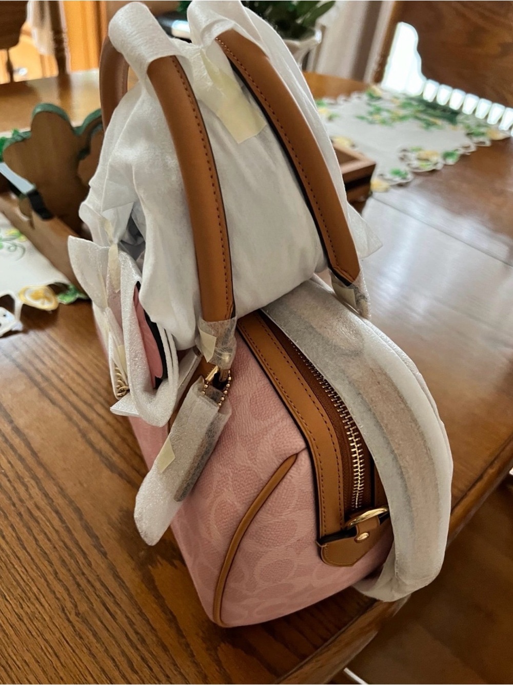 Coach Outlet Rowan Satchel Bag In Signature Canvas With Charms - Picture 5 of 5